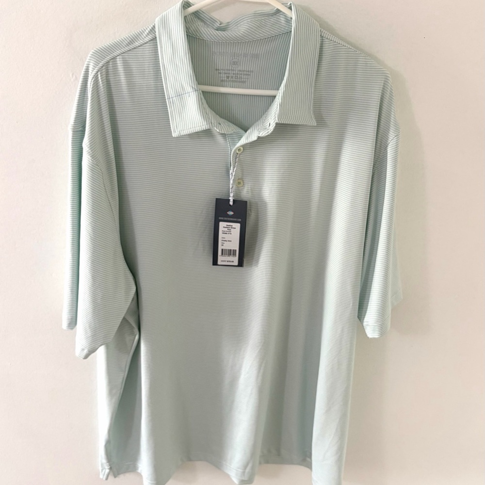 NWT Southern Shirt Company Striped Performance Polo, Size: 3XL